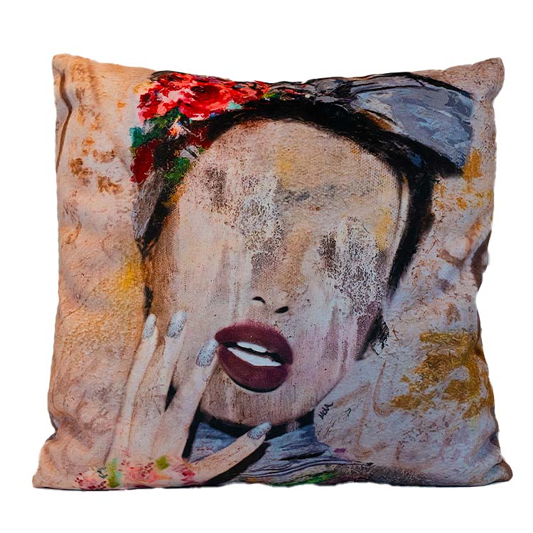 Fancy Girl Custom Art Cushion
