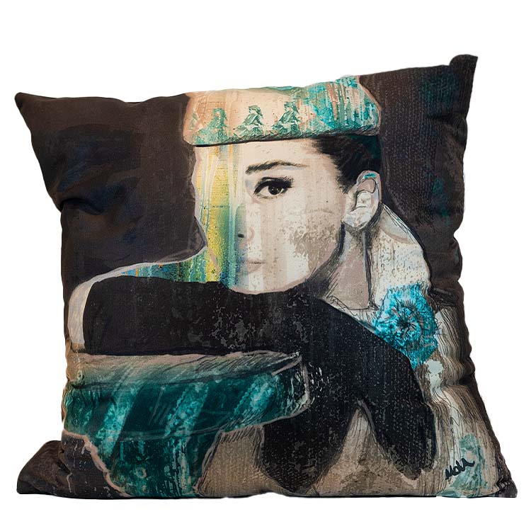 Audrey Hepburn Custom Art Cushion