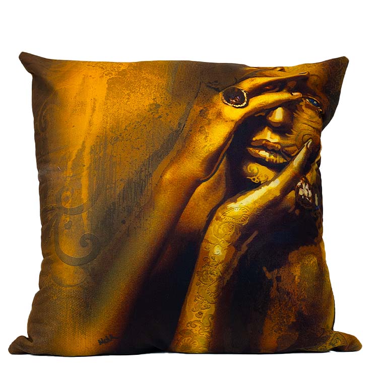 Golden Girl Custom Art Cushion