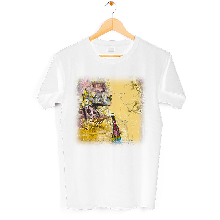 Woman and Eslimi  pattern T-Shirt