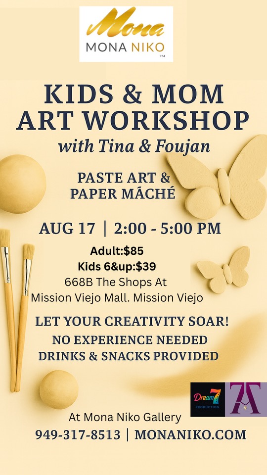 Kids & Mom Art Workshop with Tina and Foujan